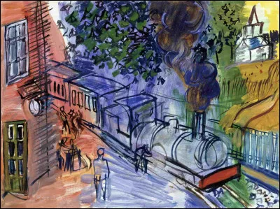 Qui a peint Train en gare ?