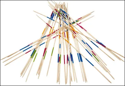 Au mikado quelle est la couleur de la baguette qui rapporte le plus grand nombre d'emploi, soit 20 ?