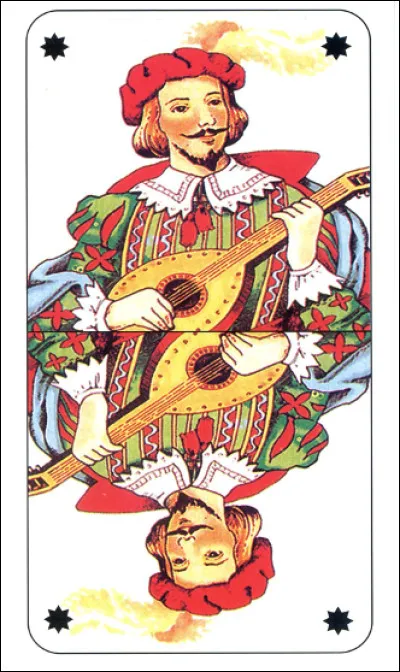 Au tarot, quel instrument est représenté sur la carte de l'excuse ?