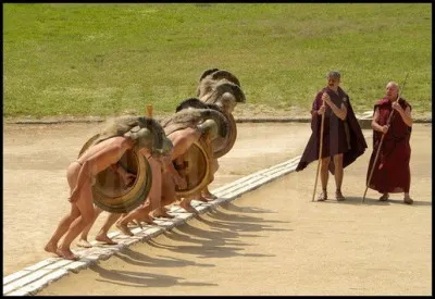 Comment la ligne de départ est-elle matérialisée ?