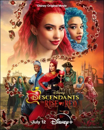 Quels sont les personnages principaux de "Descendants : The Rise Of Red" ?