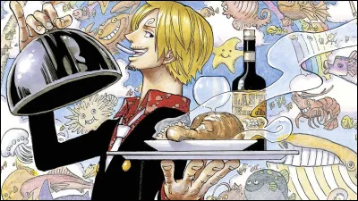 Il fait la couverture de ce quiz : Sanji ! Le cuisinier de l’équipage de Luffy, héros du manga ''One Piece''. Lors de sa première rencontre avec l’équipage, il offre gratuitement à Nami une boisson et un plat. Qu'était-ce donc ?