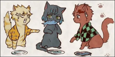 Frappé par la foudre, il est amoureux de Nezuko, c'est... (il est à droite sur l'image) :