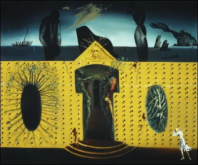 Où est L'Angélus, dans cette toile intitulée Tristan fou ?