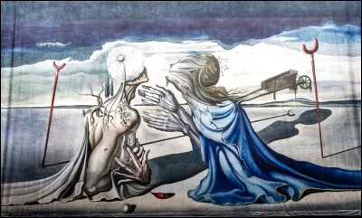 En quoi la toile Tristan et Iseult, fait-elle référence à L'Angélus de Millet ?