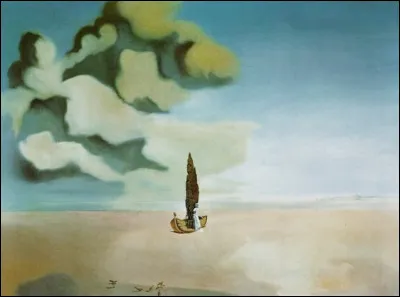 Dali a peint Apparition de ma cousine Carolinette sur la plage de Rosas. En quoi cette oeuvre convoque-t-elle L'Île des morts ?