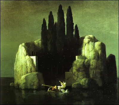 Serait-ce une sixième version de L'Île des morts par Böcklin, pour faire un trait d'humour ?