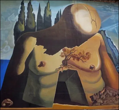 Salvador Dali a peint L'Île des morts en arrière-plan, sur cette toile immense qui occupe un pan de mur entier. 
Où se trouve-t-elle ?