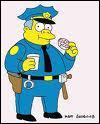 A Springfield, il y a une quipe de police. Le nom du chef est...