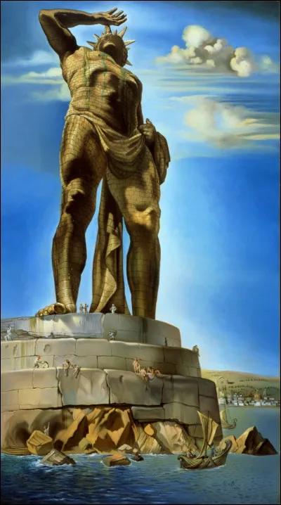 Elle était l'une des sept merveilles du monde. Comment s'appelait cette statue peinte par Dali ?