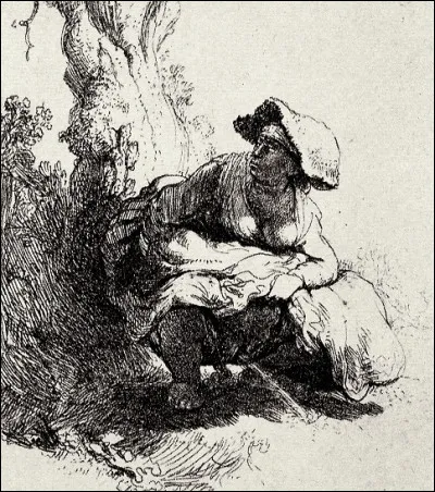 Quel peintre néerlandais est l'auteur de cette eau-forte intitulée ''La femme qui pisse'' ?