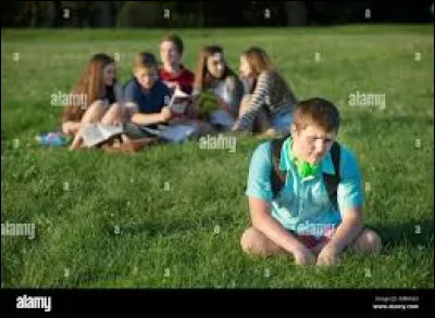 Toujours dans cette fête entre potes "LOL qui rit sort ", une de tes potes reste à l'écart (elle a l'air triste) ; que fais-tu ?