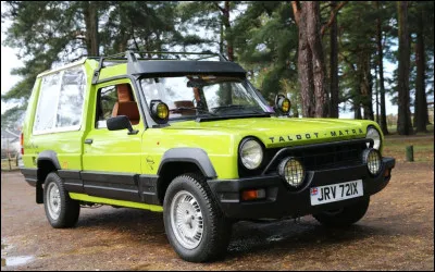 Quel est le nom de ce véhicule de loisirs produit de 1977 à 1982 par le constructeur Matra et commercialisé sous la marque Talbot-Matra ?