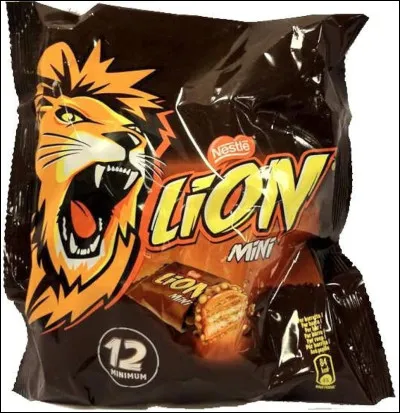 La barre "Lion" est une barre chocolatée.