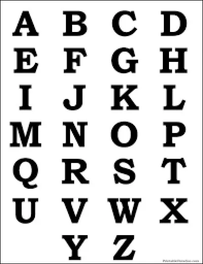 Ta lettre pr&eacute;f&eacute;r&eacute;e est :