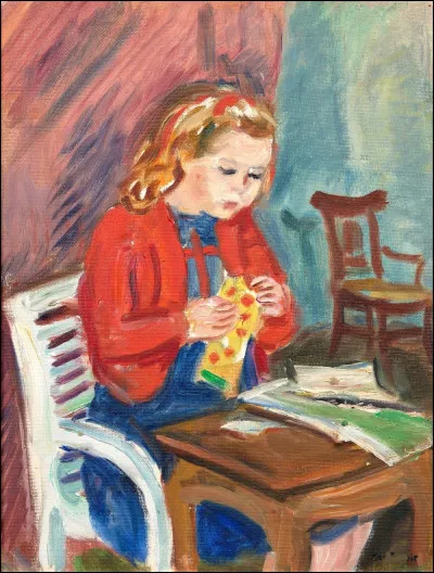 Qui a représenté "Christiane au chandail rouge" ?