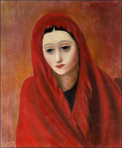 Qui a peint "Femme au châle rouge" ?