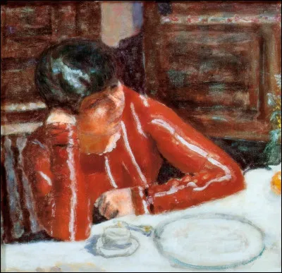 Qui a peint la toile intitulée "Le Corsage rouge" ?