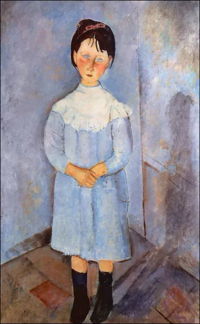 Qui est le peintre de "La Fille en bleu" ?