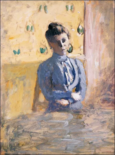 Qui a immortalisé cette "Femme en bleu" sur sa toile ?