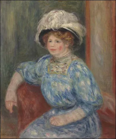 Voici encore une "Femme en bleu" par l'artiste :