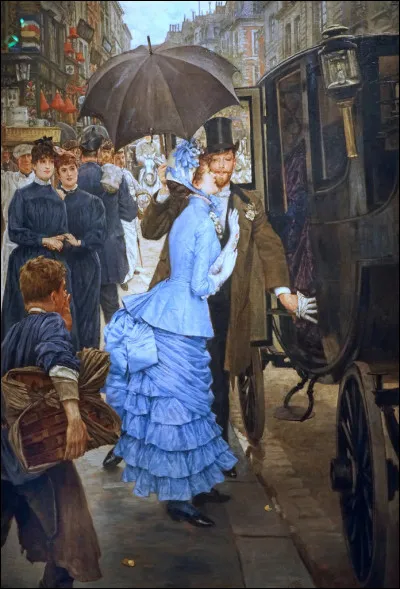 Enfin cette belle personne vêtue de bleu sur la toile "La Demoiselle d'honneur" fut la muse du peintre :