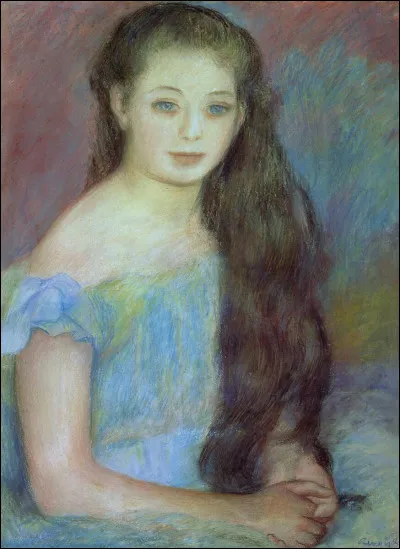 Qui a fait le portrait d'une feune fille en bleu ?