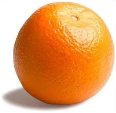 Le fruit ci-dessus est une orange.