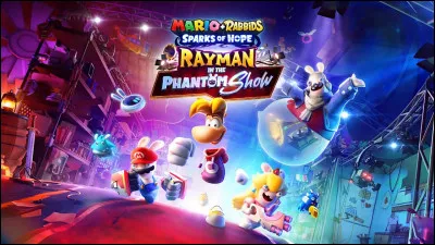 Après la dernière chasseuse de Sparks dans quel théâtre entrent Rayman, Lapin Mario & Lapin Peach ?