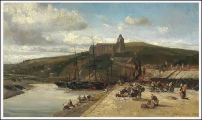 1819 - 1891 - Néerlandais de naissance, son style de peinture libre a inspiré de nombreux jeunes artistes comme Boudin, Corot et Monet avec qui il sillonnera la Normandie, à l'image de cette huile de 1852. Quel est ce peintre du XXe siècle, surnommé par Édouard Manet "le père de l'école de la peinture de paysage" ?