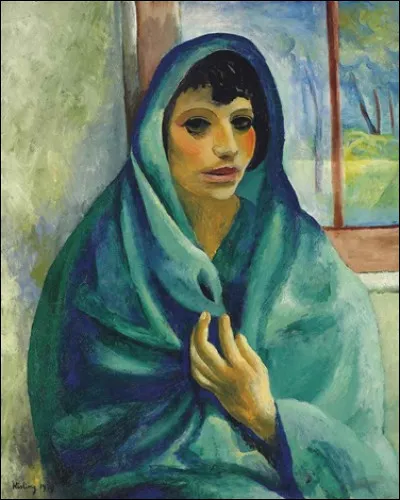 Qui a repr&eacute;sent&eacute; cette "jeune femme au ch&acirc;le vert" ?