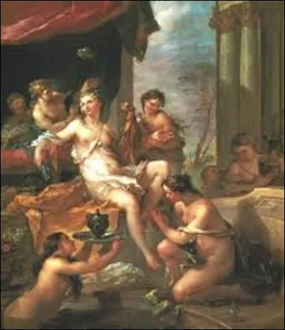 Datant de 1735, ''Psyché à sa toilette'' est une toile rococo. Quel peintre est l'auteur de ce tableau ?