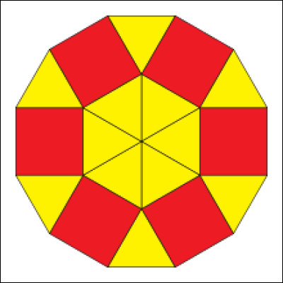 Géométrique : quel est le nom de cette figure géométrique (polygone à 12 côtés) ?