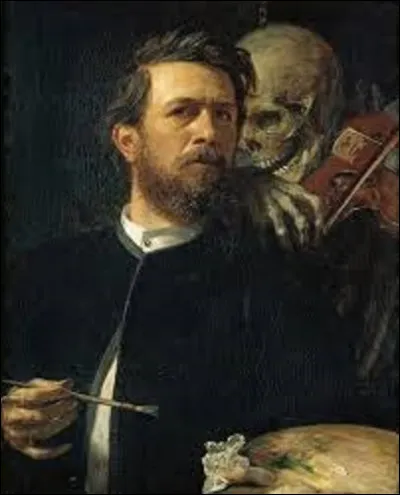 À quel symboliste doit-on cette peinture intitulée ''Autoportrait avec la Mort jouant du violon'', en 1872 ?