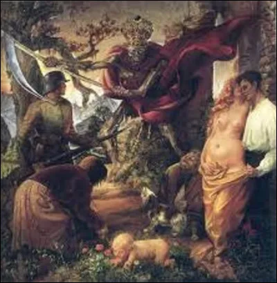 Datant de 1934, ''Le Triomphe de la mort'' est une toile expressionniste peinte par...