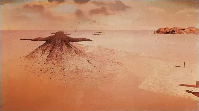 Quel peintre surréaliste est l'auteur de ce tableau intitulé ''Justice géologique'' ?