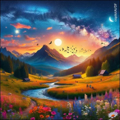 Dans le langage météorologique, comment est qualifié le ciel qui a pour conséquence un temps changeant comme c'est le cas pour les giboulées de mars ?