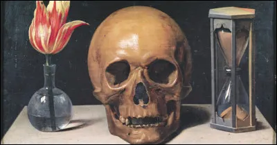 Quel est le nom des tableaux dont l'élément le plus emblématique est le crâne qui symbolise la mort ?
