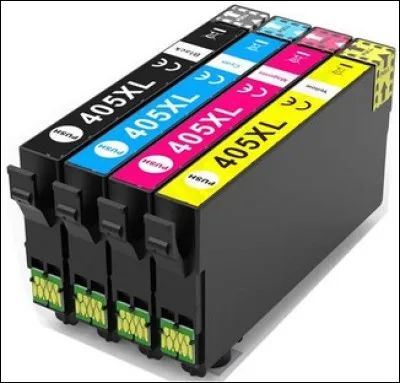 Quel est le nom de la cartouche bleue dans une imprimante ?