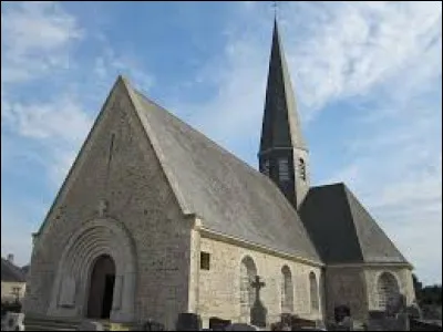 Voici l'église Saint-Jean-Baptiste, au Plessis-Lastelle. Village de l'arrondissement de Coutances, il se situe dans le département ..
