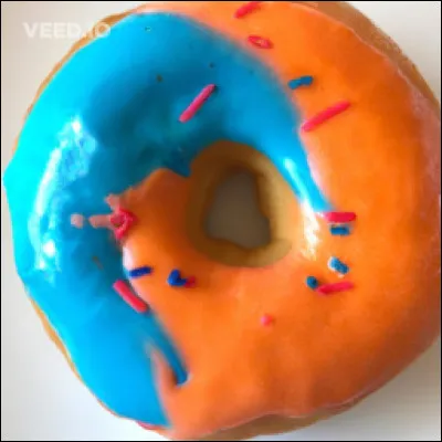 De quelles couleurs est ce donut ?