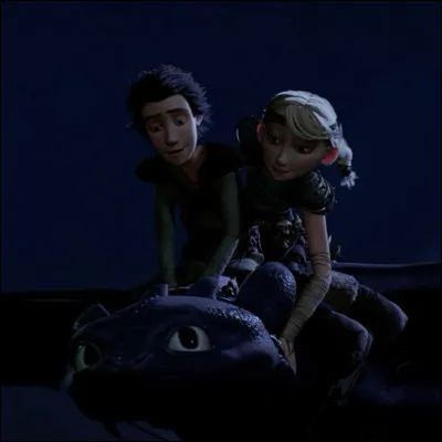 Où Krokmou emmène-t-il Harold et Astrid après leur avoir montré Beurk ?