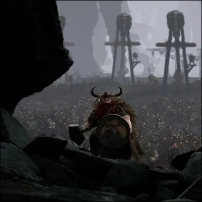 Krokmou se fait capturer et est enchaîné sur un bateau, pour conduire les Vikings à son nid, que le village attaque, mais la reine de la ruche détruit les bateaux dont celui où se trouve Krokmou. Sur laquelle de ces images Harold n'est-il pas hors-champ ?