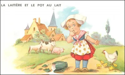 Quel est le nom du personnage principale de la fable ''La Laitière et le pot au lait'' ?