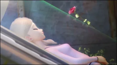 De quelle couleur est la rose que Gabriel dépose sur le couvercle du cercueil dans lequel est conservé le corps de sa femme, Émilie ?