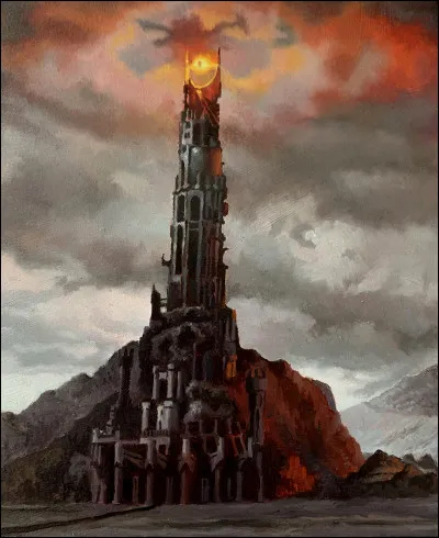 Quelle est la tour où Sauron réside pendant les événements du "Seigneur des anneaux" ?