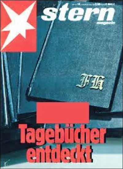 En avril, le magazine allemand « Stern » présente au public un journal intime. À qui est-il censé avoir appartenu ?
