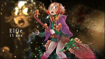 De quoi, la pâtisserie qu'Elfie découvre en arrivant au village, est-elle faite ?