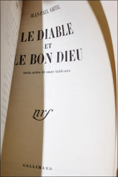 Quel dramaturge est l'auteur de la pièce de théâtre "Le Diable et le Bon Dieu" ?