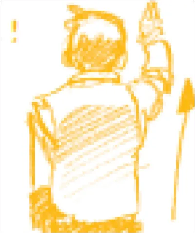 À quoi correspond ce geste de l'arbitre ?